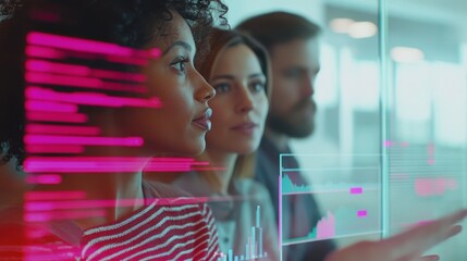 The Team Analyzing Data