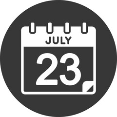 23 July Vector Icon Design