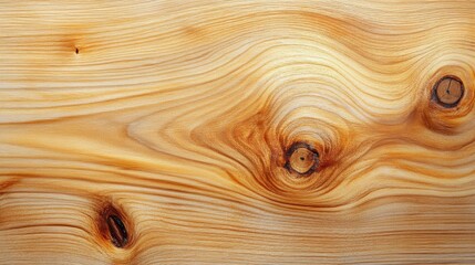 Smooth alder wood surface with knots
