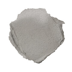 Png smeared wet cement texture element in gray tone