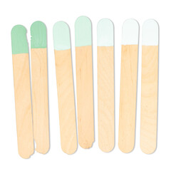 Png wooden popsicle garden markers set