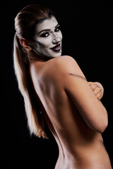 Fototapeta premium Photos of woman with body paint make up