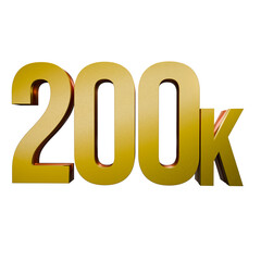 200k 3d rendering isolated transparent background