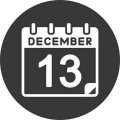 13 December Vector Icon Design