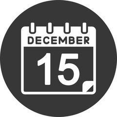 15 December Vector Icon Design