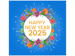 Happy New Year 2025 design
