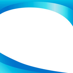 Obraz premium Blue curved border design element