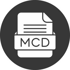 MCD File Format Vector Icon Design