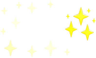 Golden Star Transparent, Perfect for Christmas Decoration, Rating, or Award Design