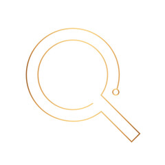 Magnifying glass education icon png gold digital graphic