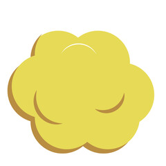 Png comic boom clouds sticker, transparent background