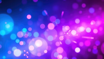Overlay of neon light flares with vivid bokeh colors like blue, purple, and pink, bright and scattered for a futuristic ambiance.