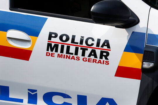 police car description detail - in Portuguese: policia militar de minas gerais