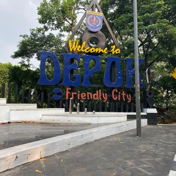 welcome to las vegas sign, Depok sign, welcome to Depok sign