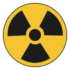 Obraz premium PNG Radioactive icon illustration sticker, transparent background