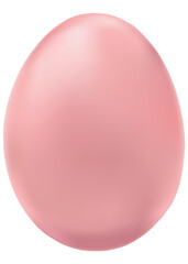 Png pink Easter egg 3D matte journal sticker festive celebration