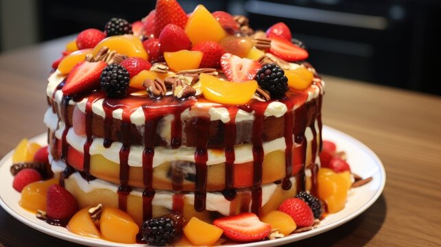 fruit cake, cranberry fruit cake, pineapple fruit cake, fruit-cake pastry, fruit cake raspberry, fruit cake, dried fruit cake, citrus fruit cake, wooden table