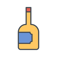 Wine Bottle Vector Icon