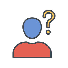Confused Person Vector Icon