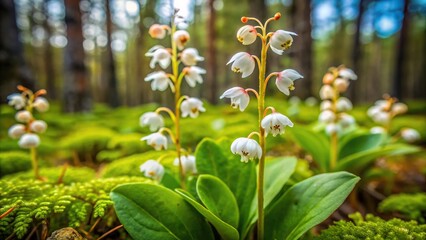 Obraz premium Wood lily blooming in Arctic Siberia