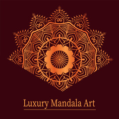 Luxury mandala art