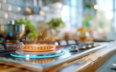 cooking timer counting down during a live demo.