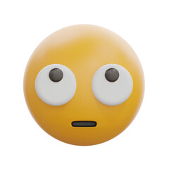 3D Face With Rolling Eyes Emoji Icon