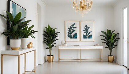 Fototapeta premium Photo interior modern design room 3d illustration 