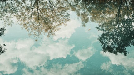 Fototapeta premium Pond park tranquil waters. Generative AI