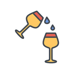 Wine Sip Vector Icon