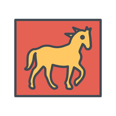 Pin the Tail Game Vector Icon