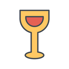 Wine Glassware Vector Icon