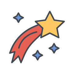 Shooting Star Vector Icon