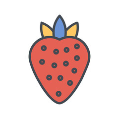 Strawberry Vector Icon
