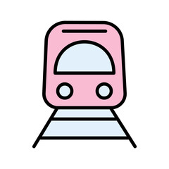 Light Rail Vector Icon