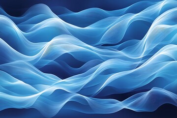 Obraz premium Abstract Blue Waves