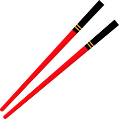 Red chopsticks. Chinese food, Japanese food, korean food