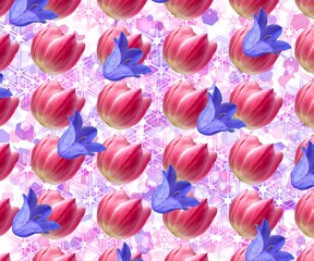 Colorful floral pattern background