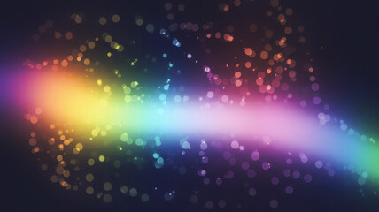 A vibrant spectrum of colors flowing against a dark background, creating a captivating visual effect reminiscent of a cosmic journey through a rainbow.