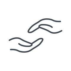 Supportive Hand Vector Icon