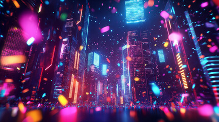 Happy New Year 2025 text with sleek