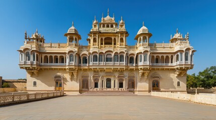 Obraz premium A grand palace showcasing intricate architecture and historical significance.