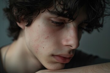 Fototapeta premium Close-up shot of a person holding a cell phone, possibly taking a selfie