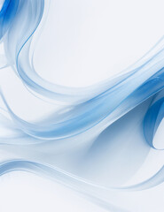 Naklejka premium blue background - abstract blue wave background - Generative AI