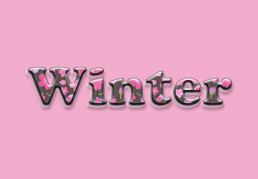 Winter Text Effect