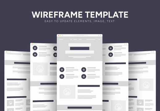 Wireframe Landing Page Layout