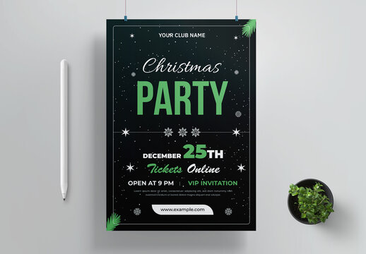 Christmas Party Flyer Layout