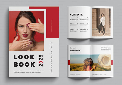 Lookbook magazine template