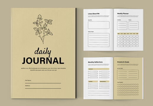 Daily Journal Planner Template