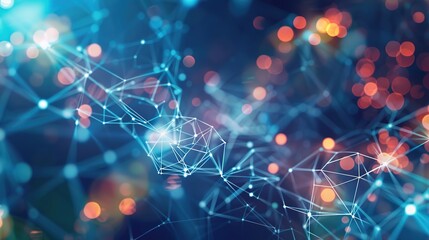 Background of Digital Abstracts in Artificial Intelligence, Data Transmission and Encryption, and Scientific Research - a complex and innovative visual. The background of digital abstracts involving a